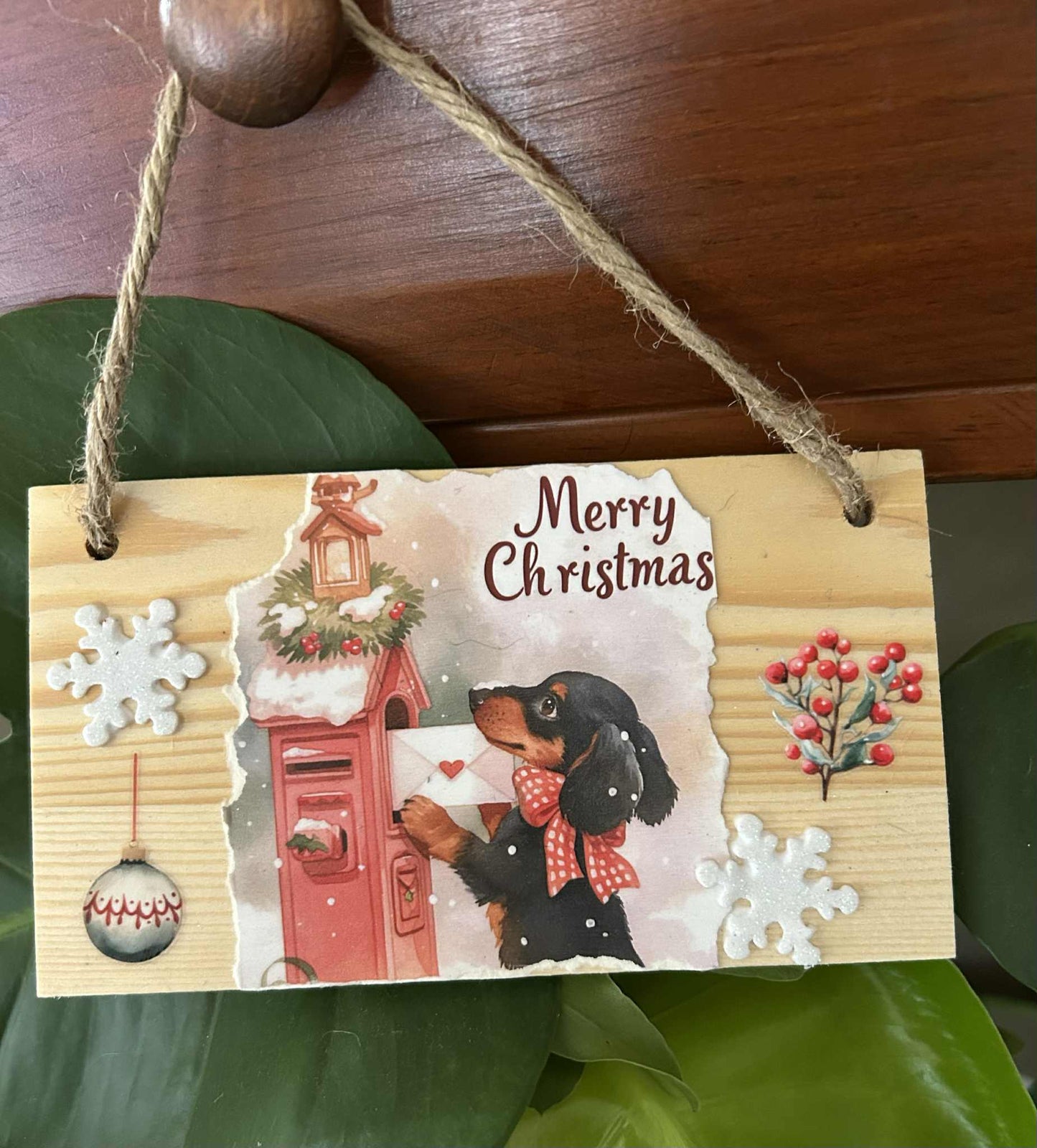 Christmas Dachshund Hanger