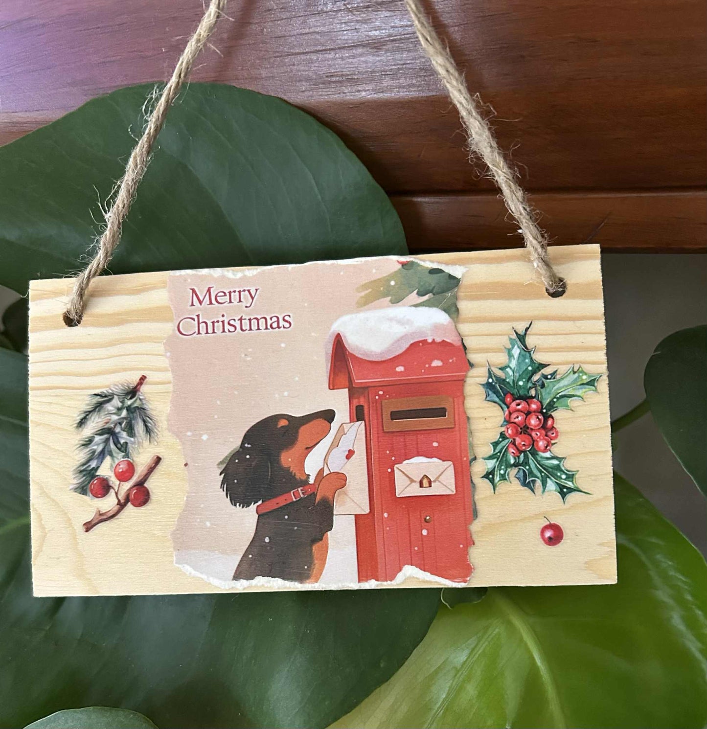 Christmas Dachshund Hanger