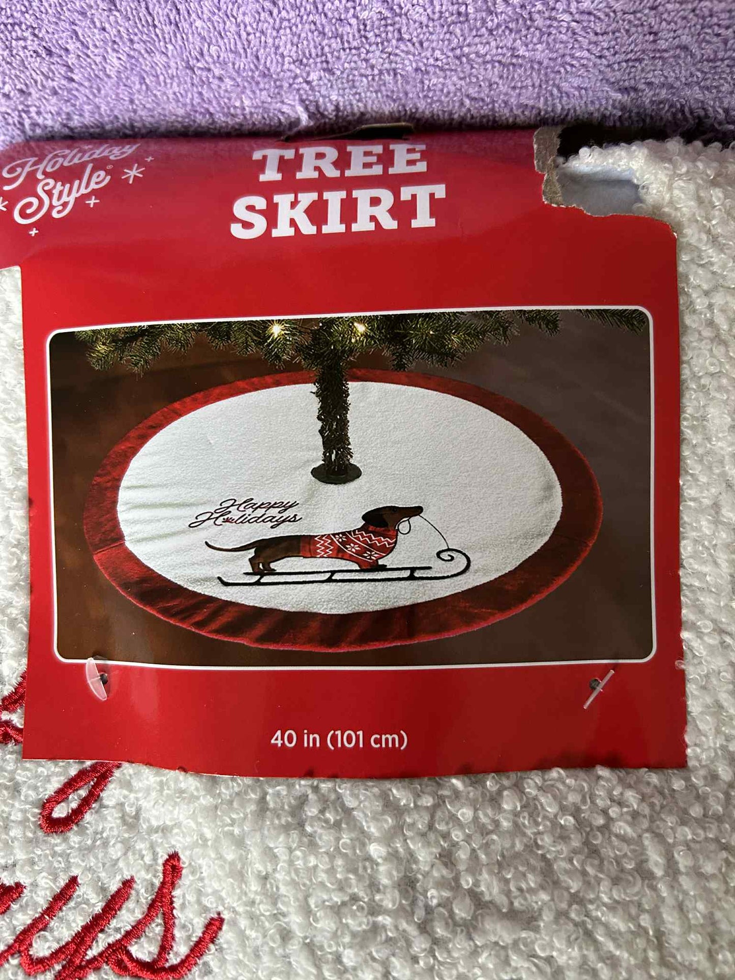 Dachshund Christmas Tree Skirt