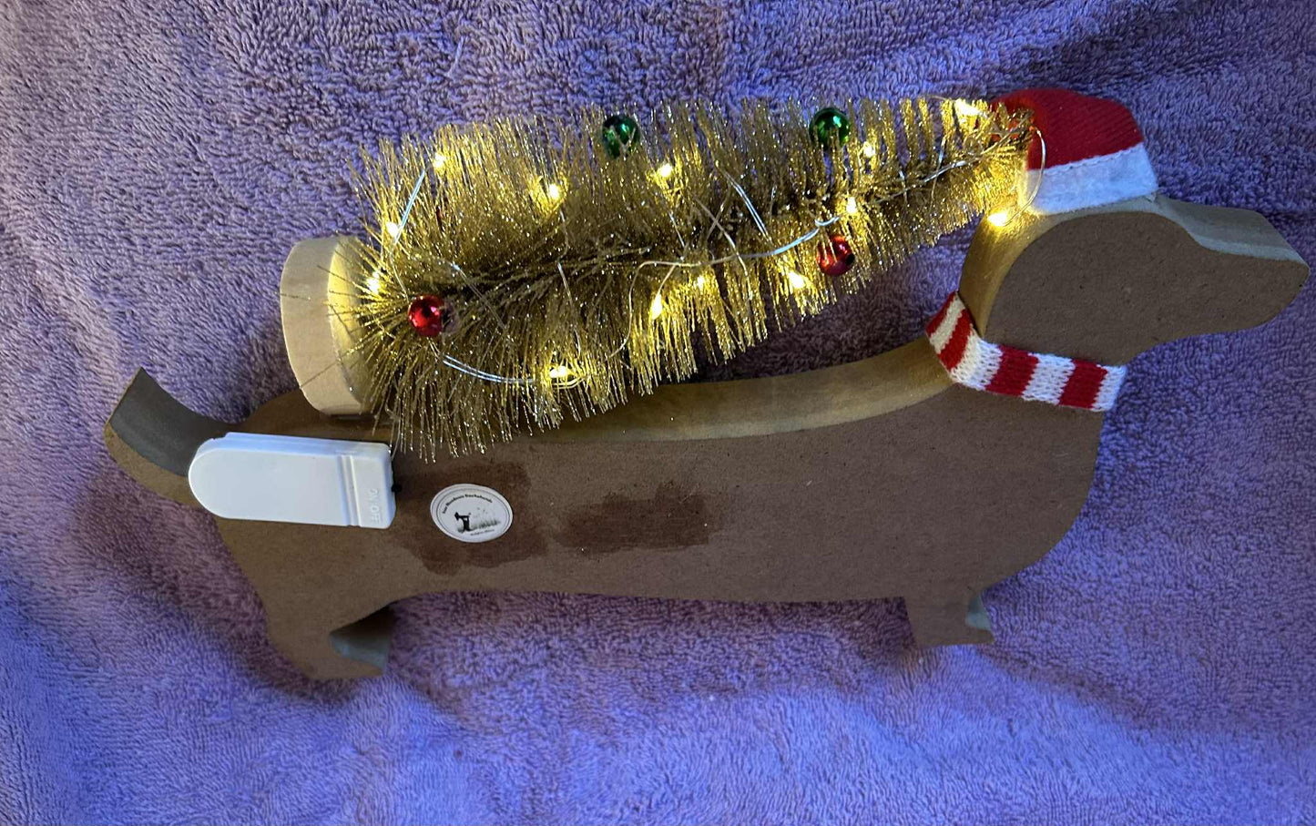 I Love You This Much Lighted Dachshund (0104)