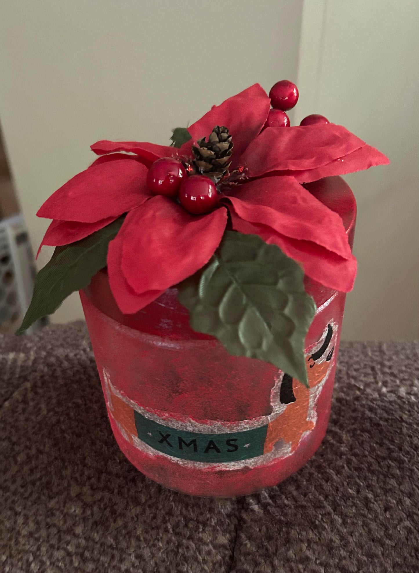 Dachshund Christmas Candy Jar