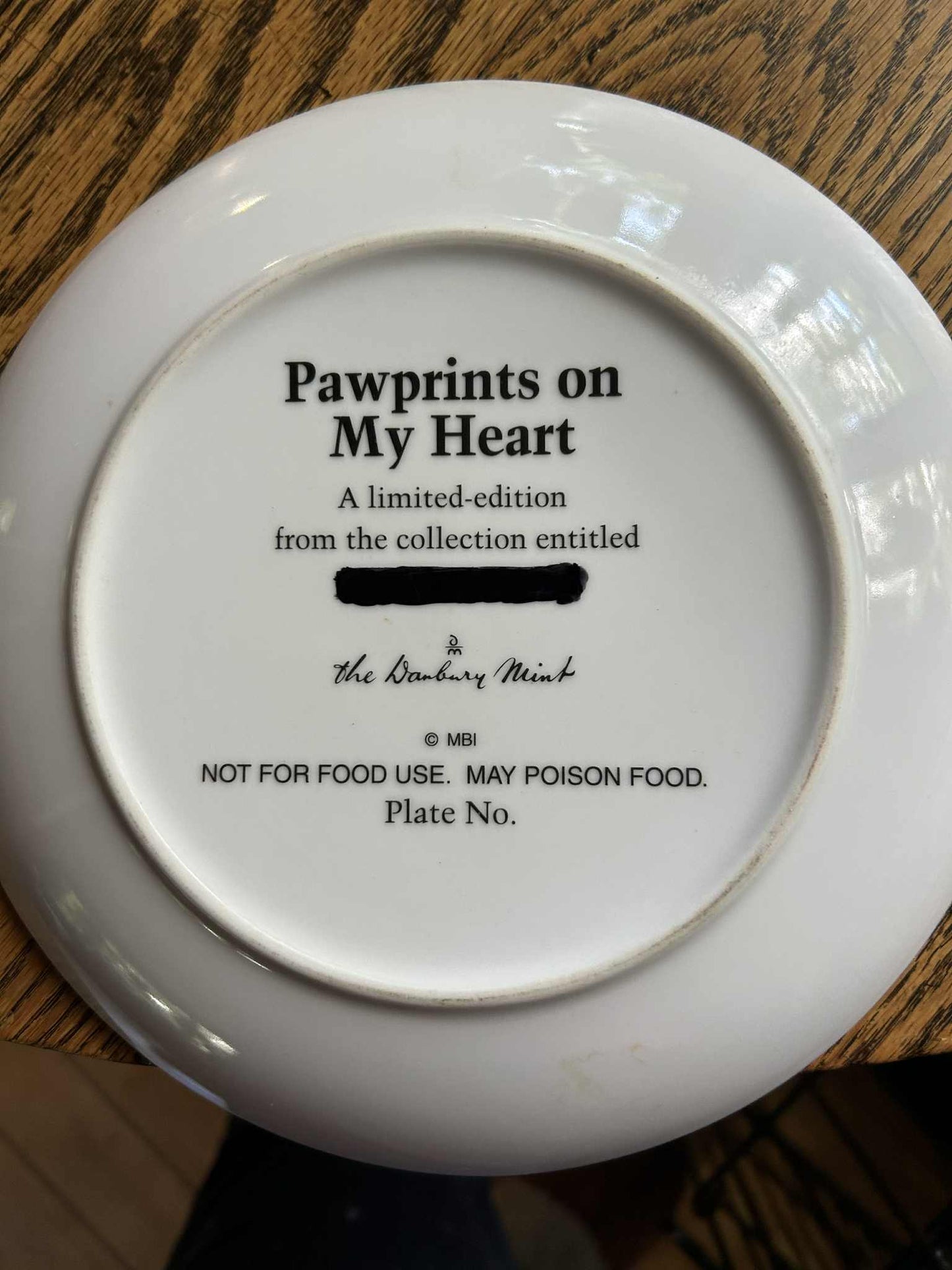 Dachshund WOOF Plate
