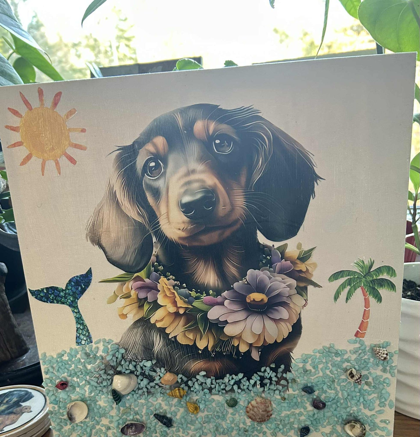 Dachshund Mermaid Wishes Picture