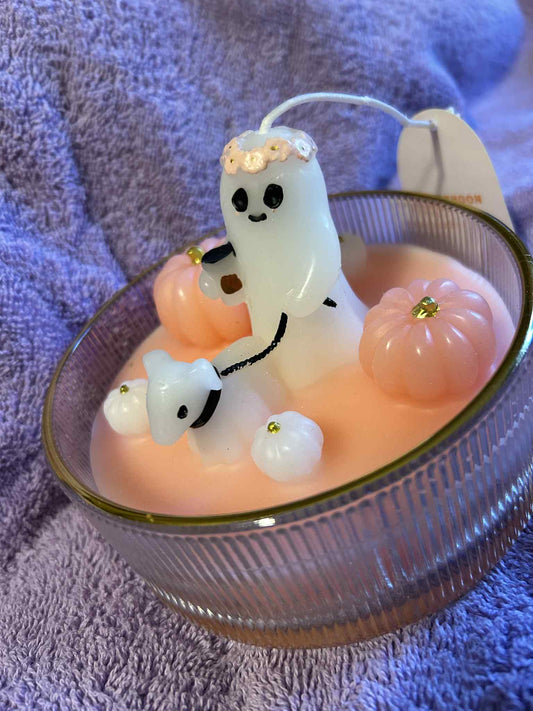 Dachshund Halloween "Afternoon Stroll" Scented Candle