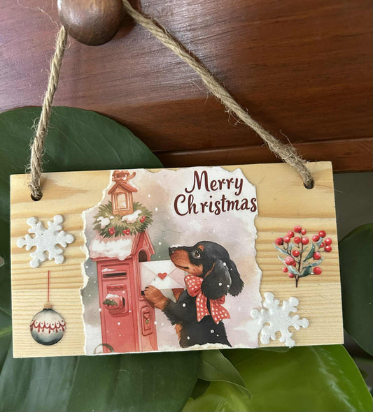 Christmas Dachshund Hanger
