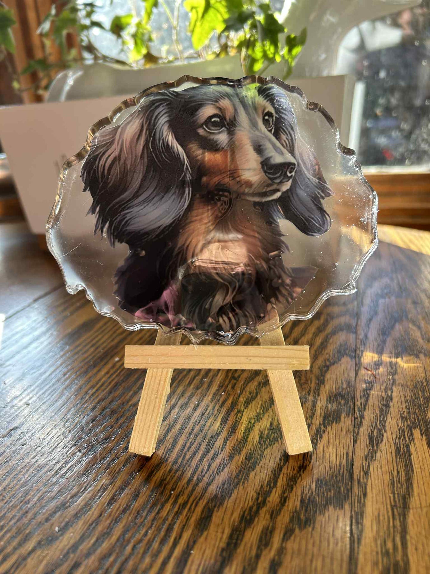 Resin Dachshund Decoration