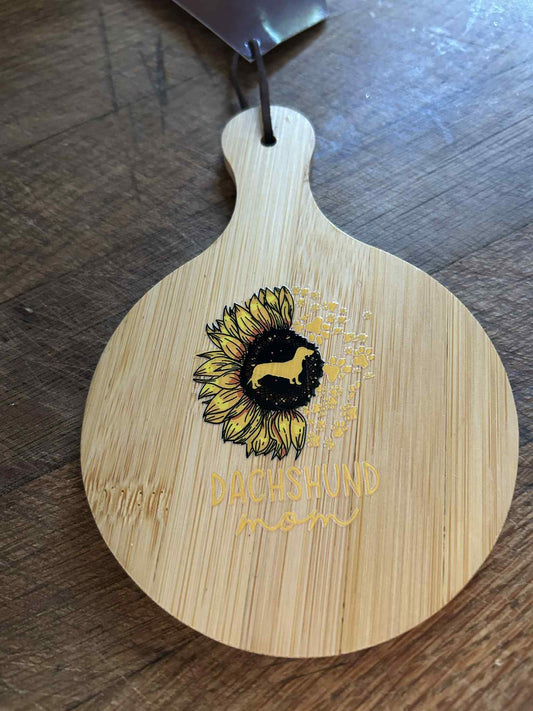 Dachshund Mom Mini Cutting Board