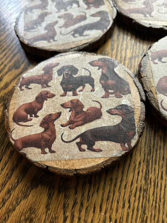 Dachshund Coaster Set