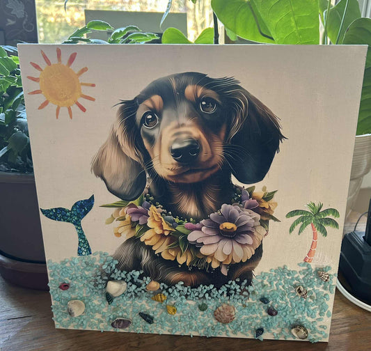 Dachshund Mermaid Wishes Picture
