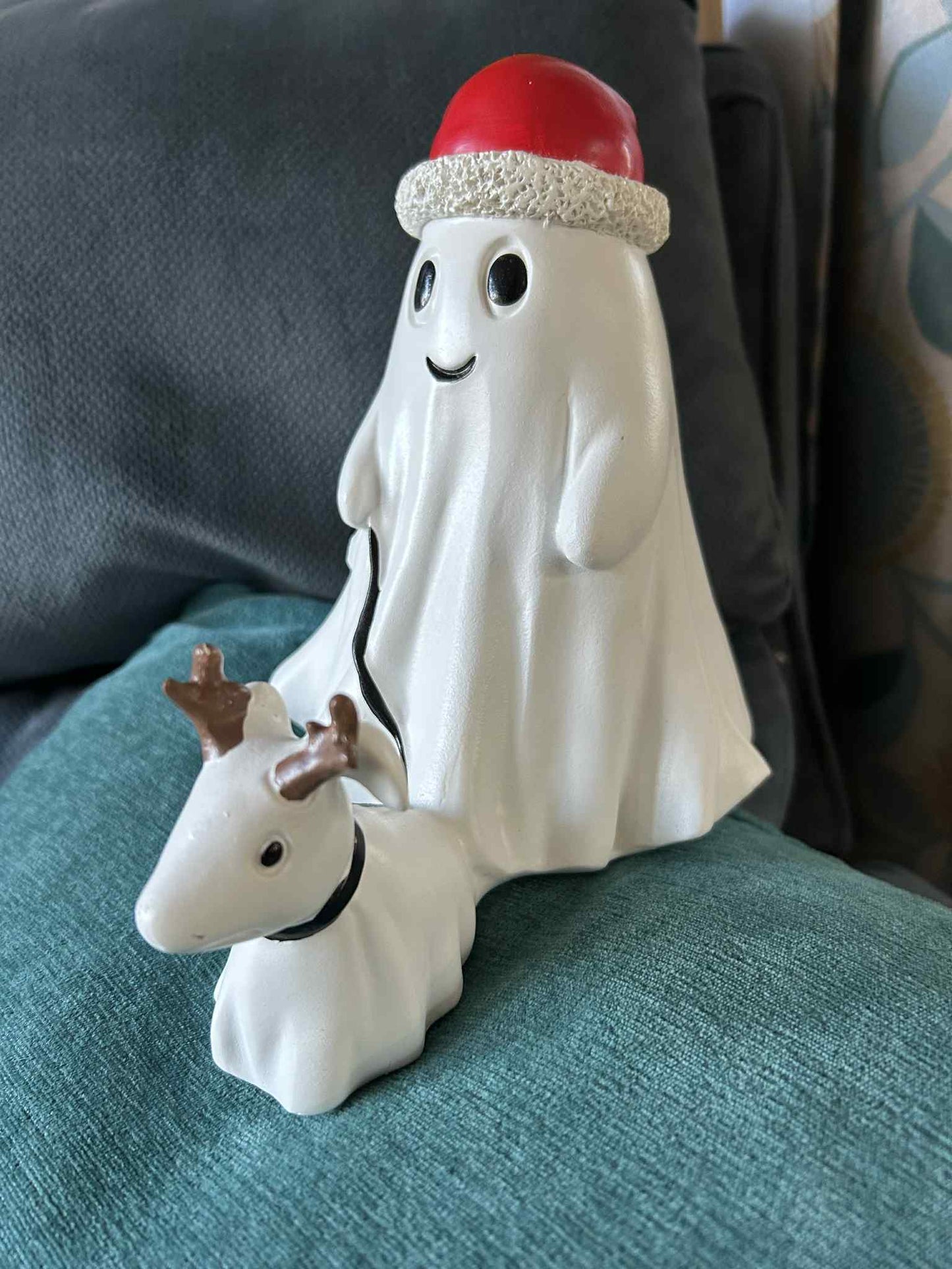 Dachshund Santa Ghost