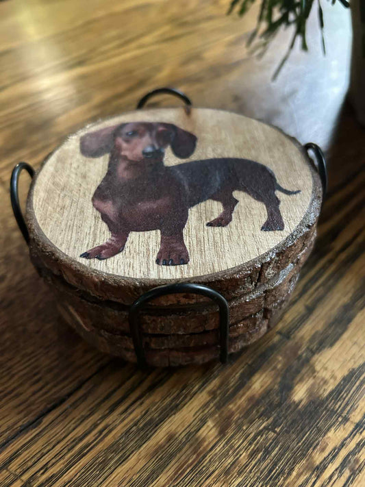 Dachshund Coaster Set