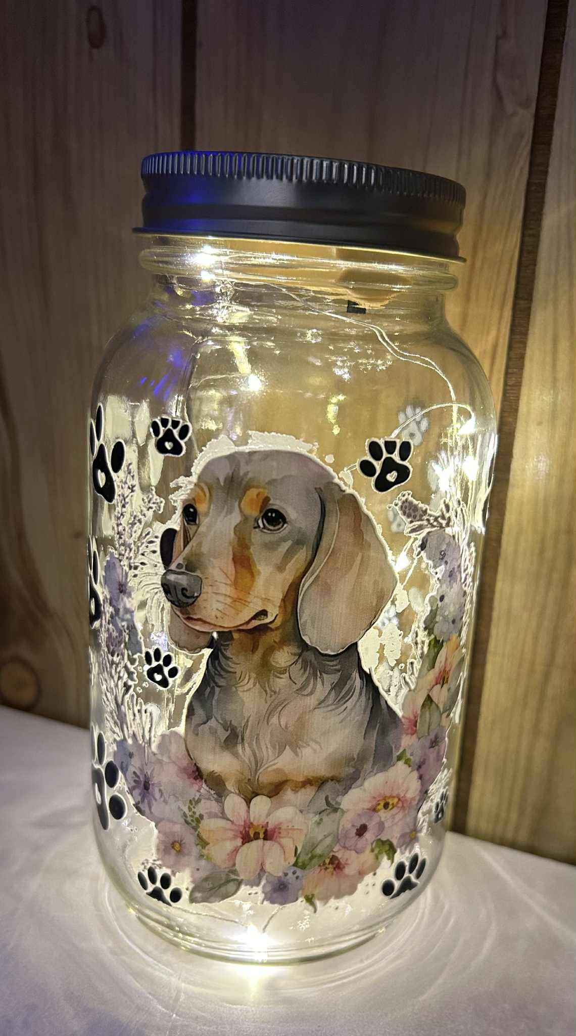 Dachshund Jar Light