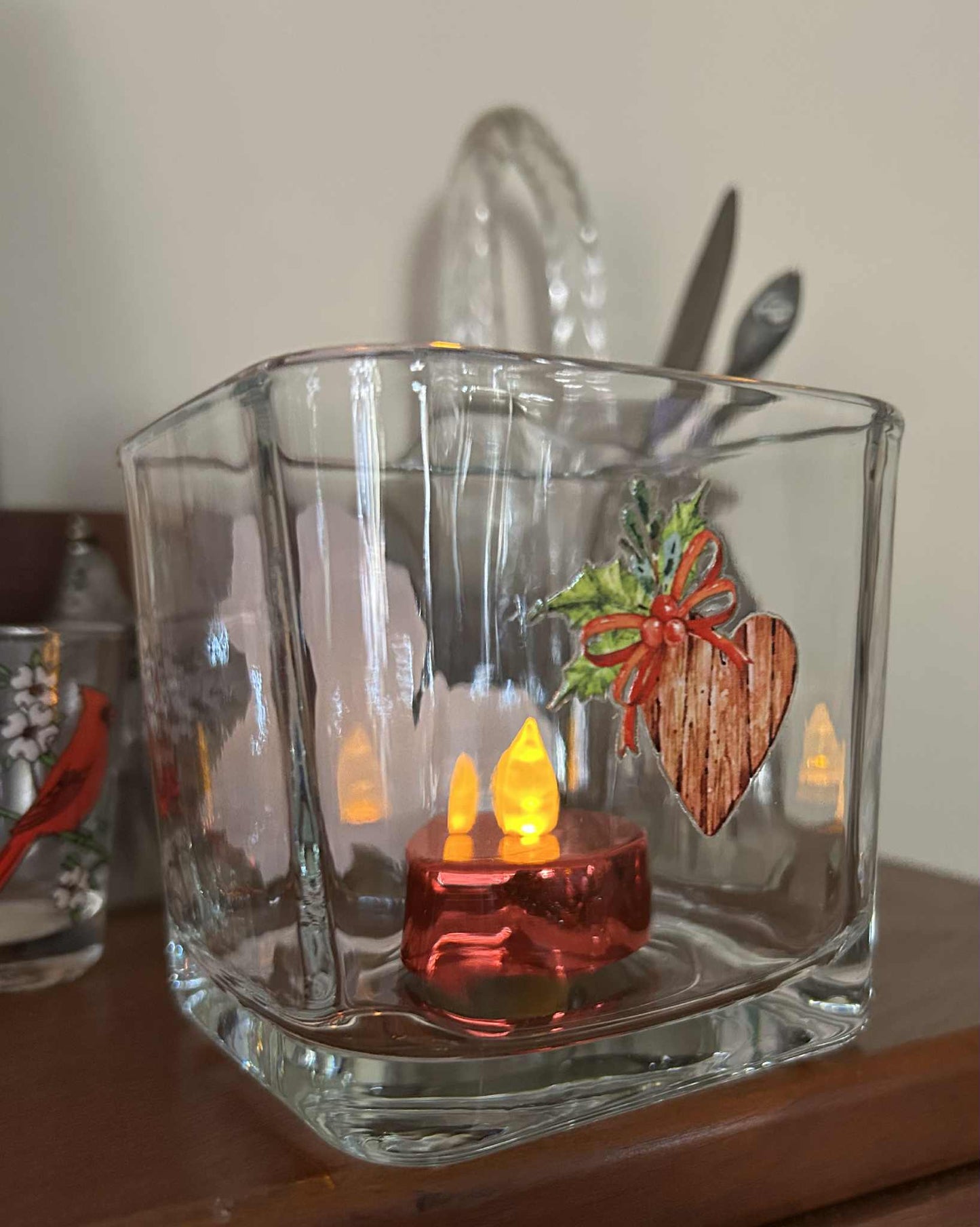 Dachshund Christmas Votive Holder