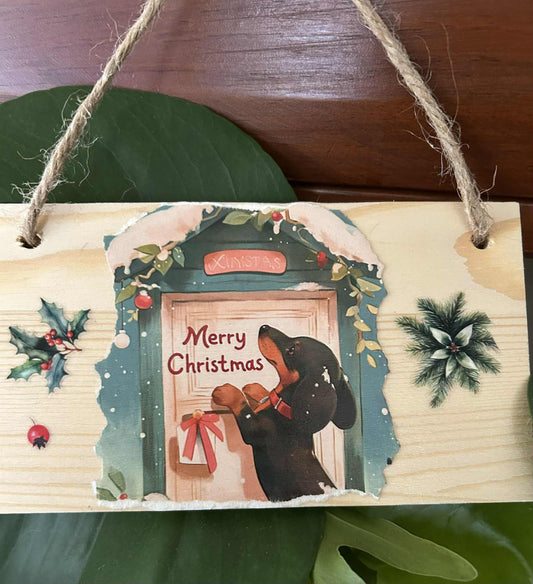 Wooden Dachshund Hanger