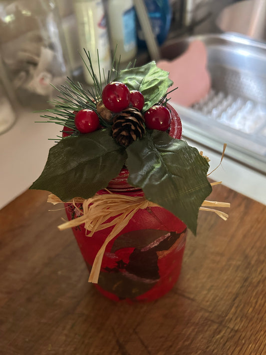 Dachshund Christmas Jar