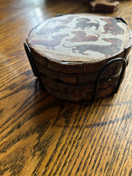 Dachshund Coaster Set