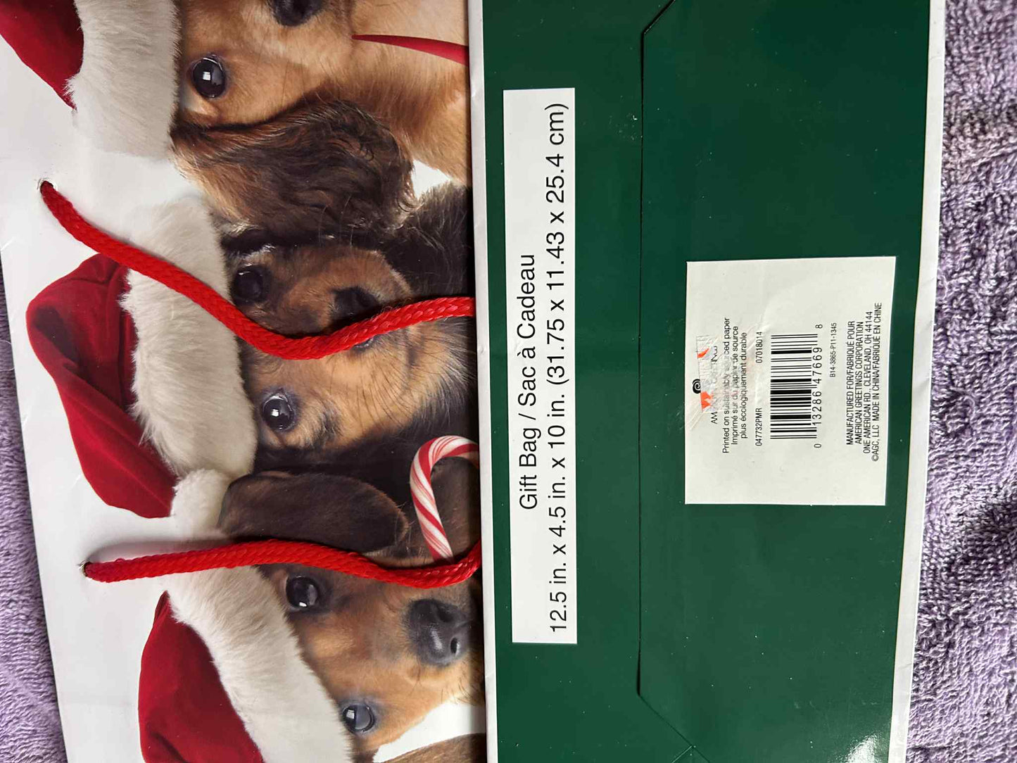 Dachshund Christmas Gift Bag
