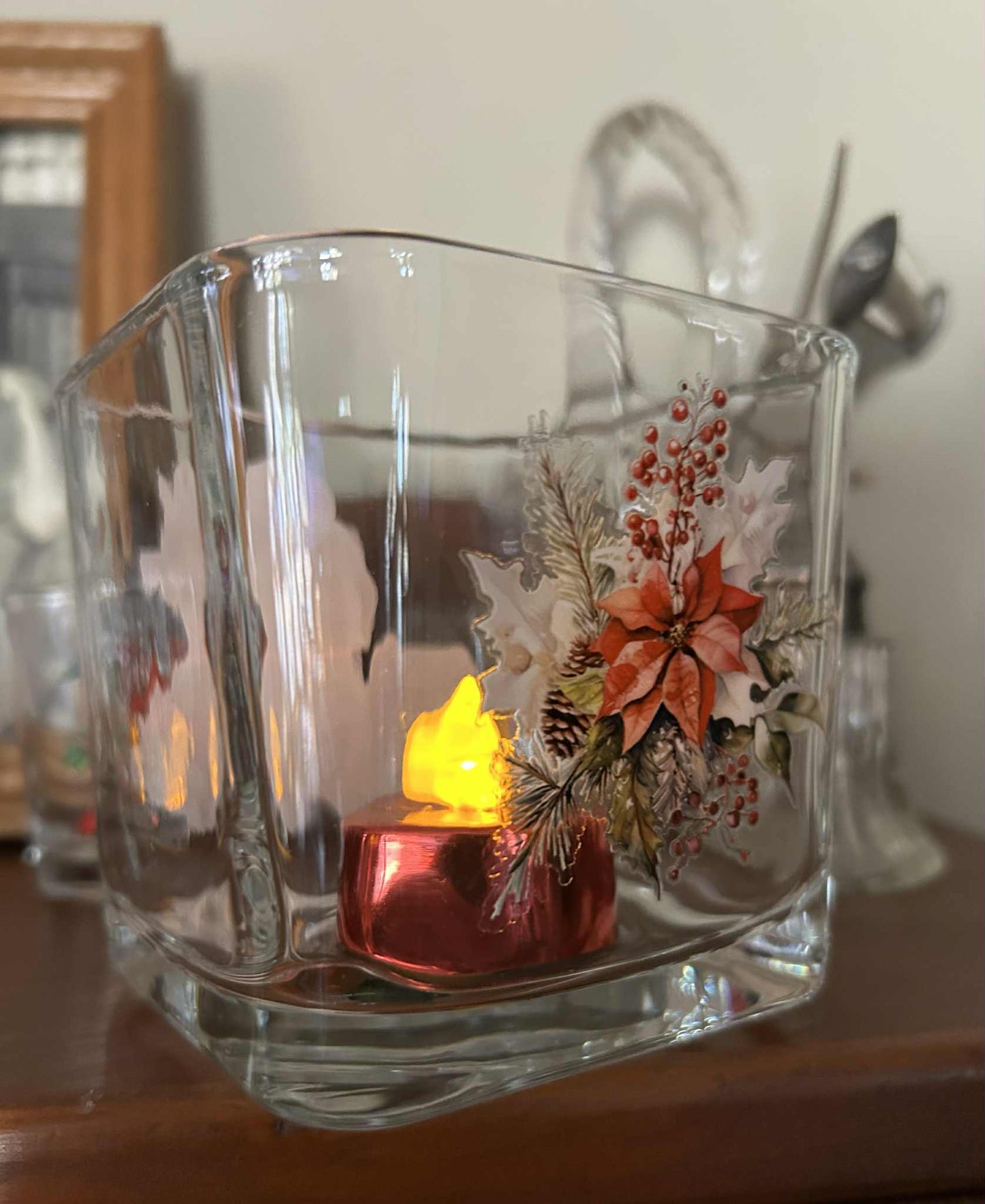 Dachshund Christmas Votive Holder