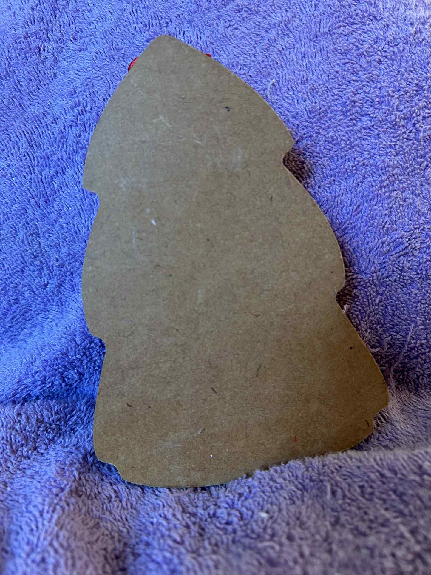 Dachshund Holly Christmas Tree Cutout (Red)