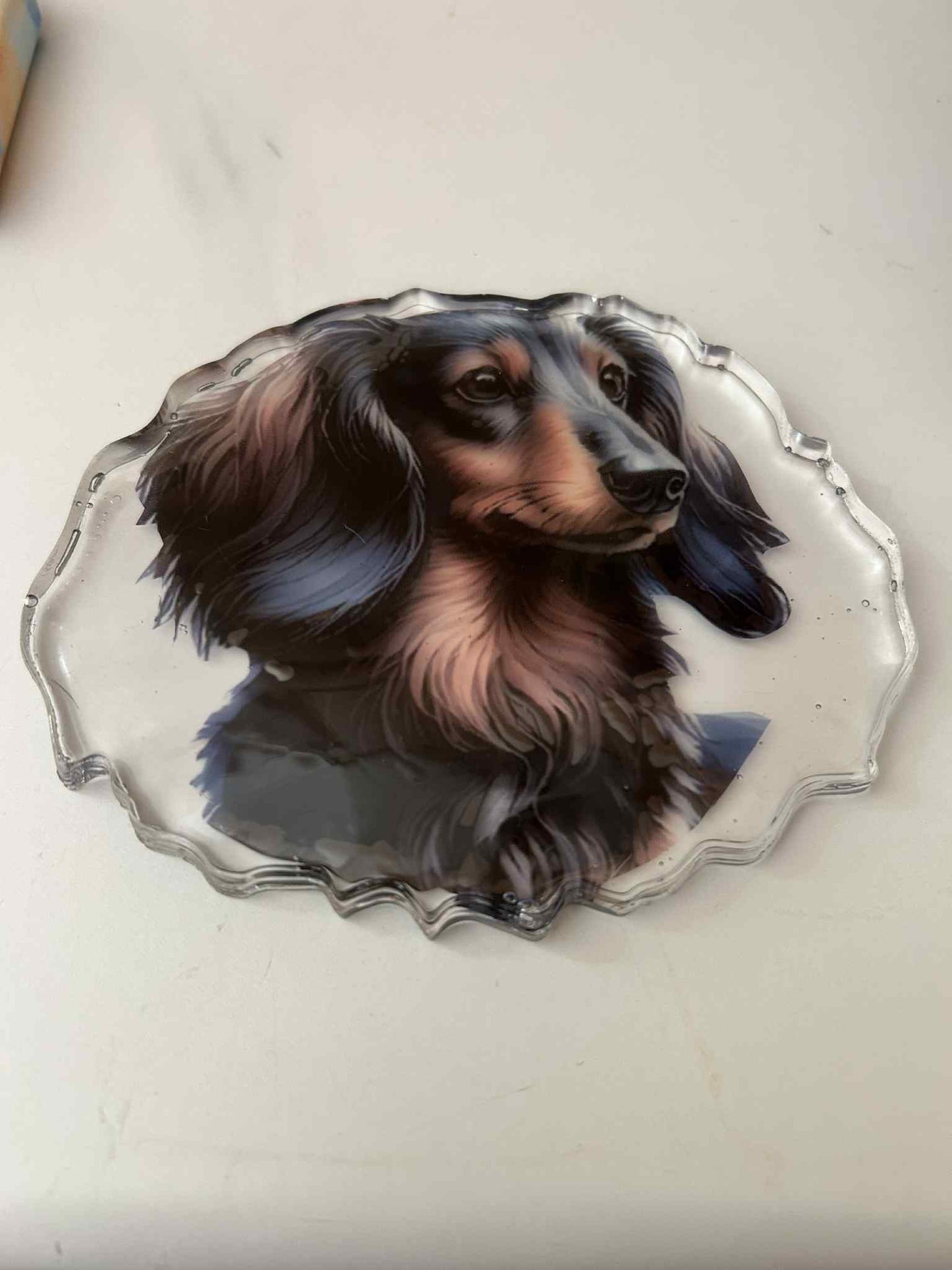 Resin Dachshund Decoration