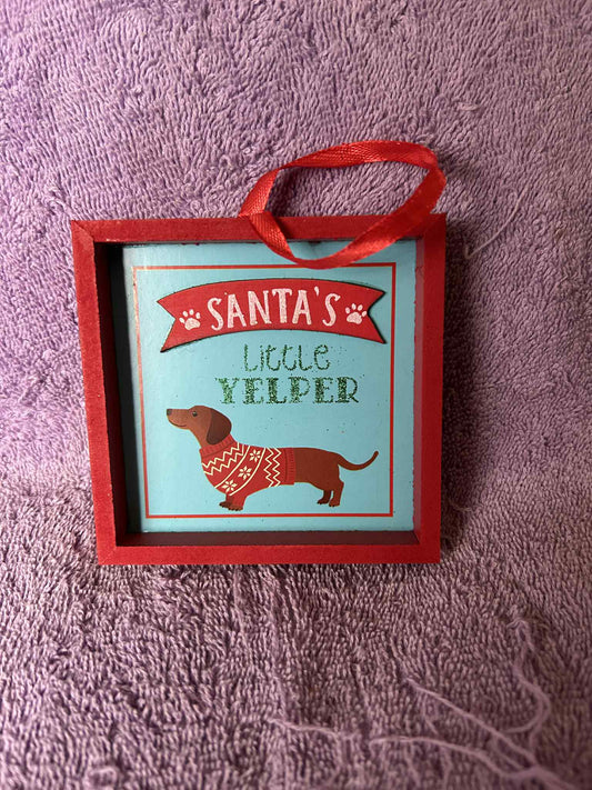 Santa's Little Helper Ornament
