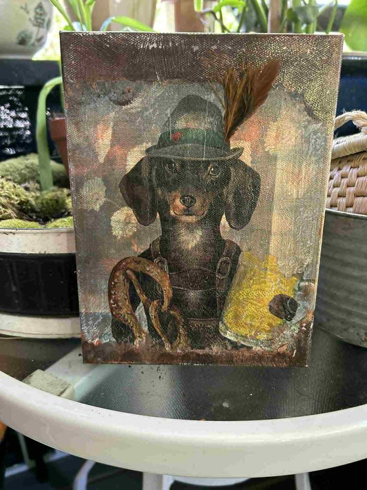 Dachshund Beer Canvas