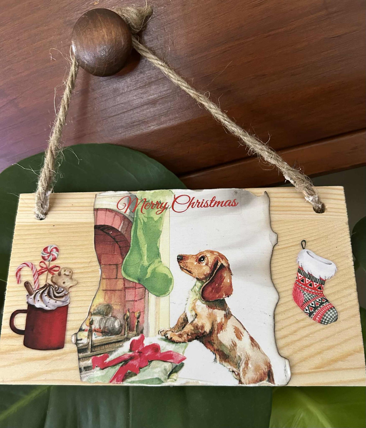 Dachshund Christmas Hanger