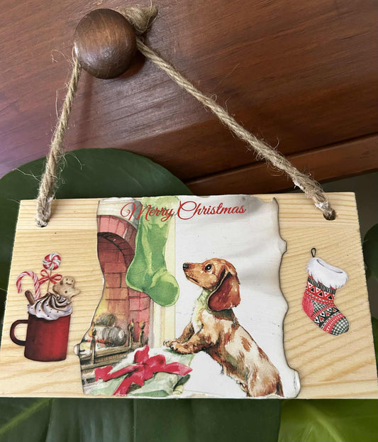 Dachshund Christmas Hanger