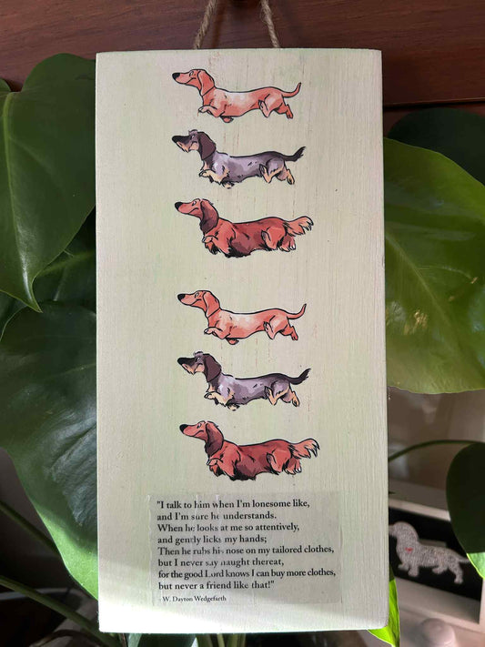 I talk To Him Wooden Hangar