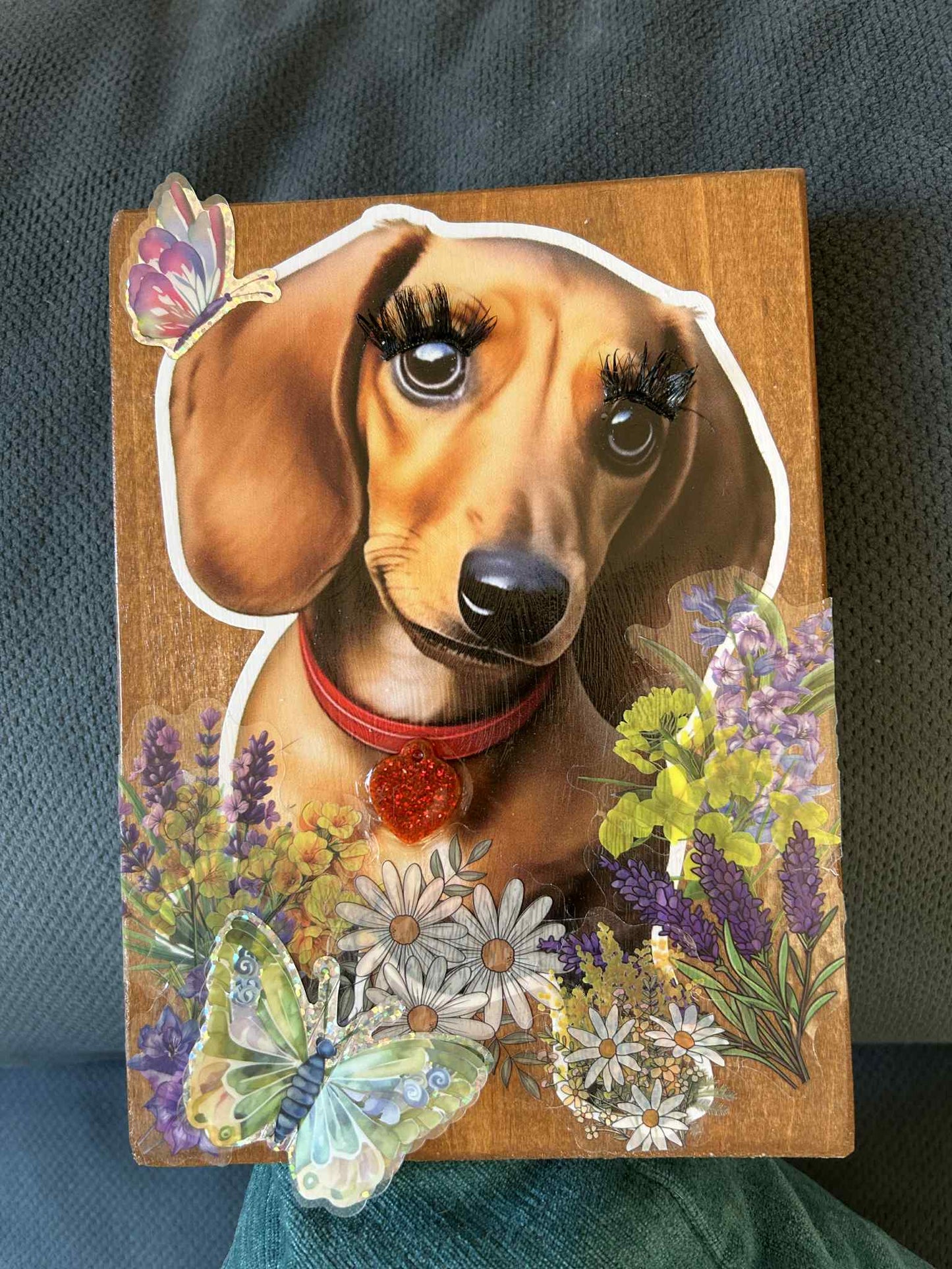 I'm So Pretty Red Dachshund Wall Plaque